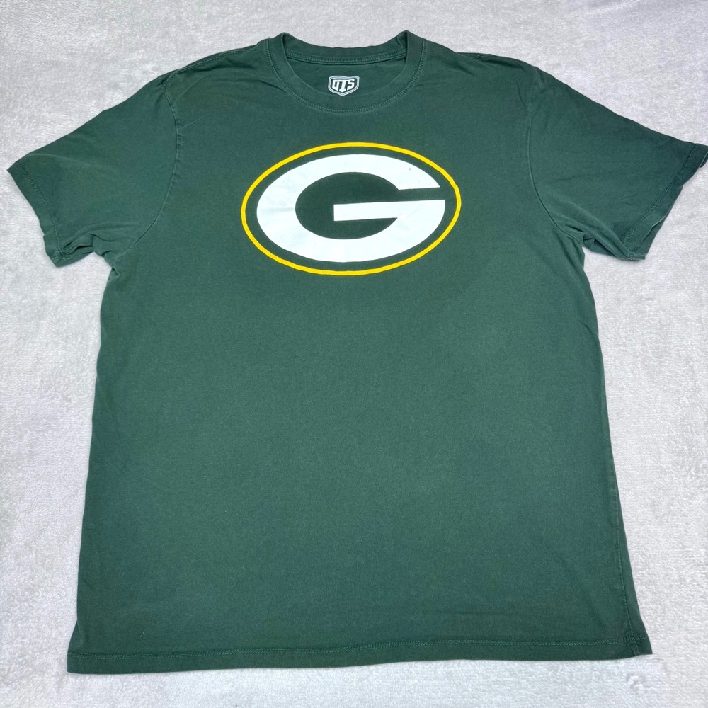 Green Bay Packers T-Shirt Mens XL Green OTS Graphic Tee Short Sleeve Cotton